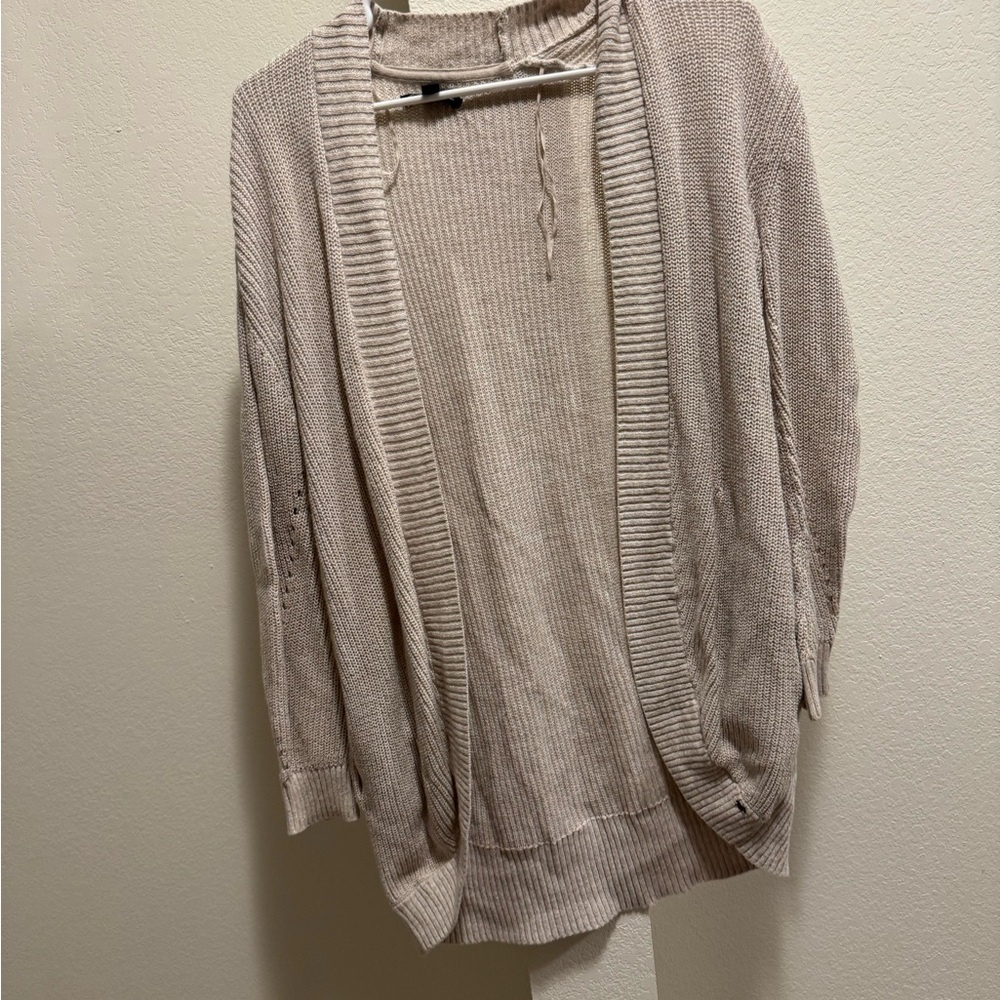American Eagle Outfitters Light Tan Cardigan